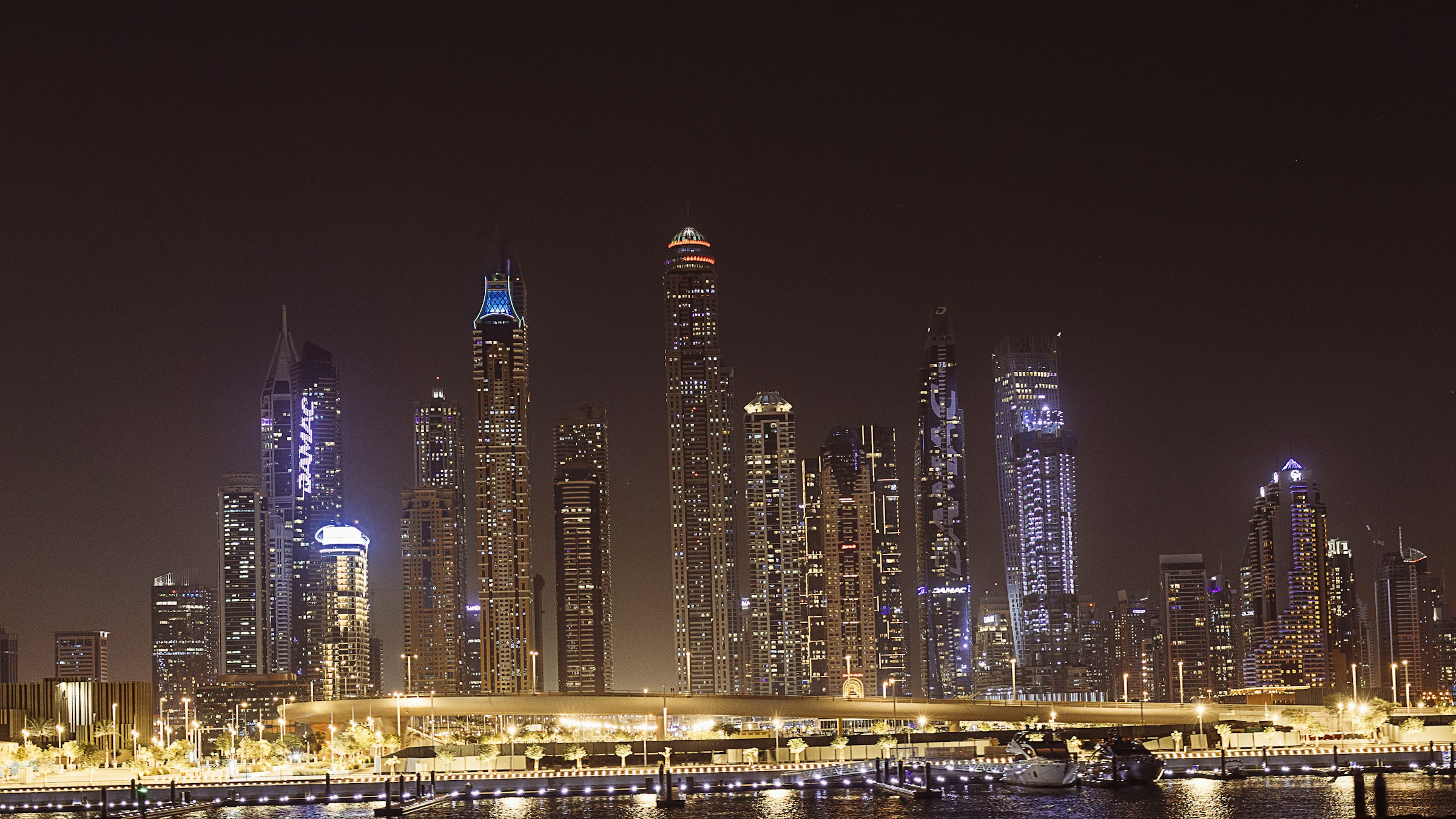 Dubai city lights